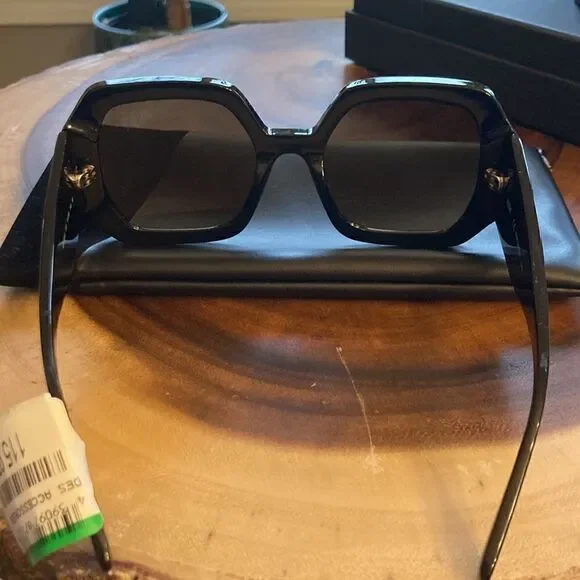 MCM NEW MCM 709S 002 Black Sunglasses With Anniversary Print On Temple